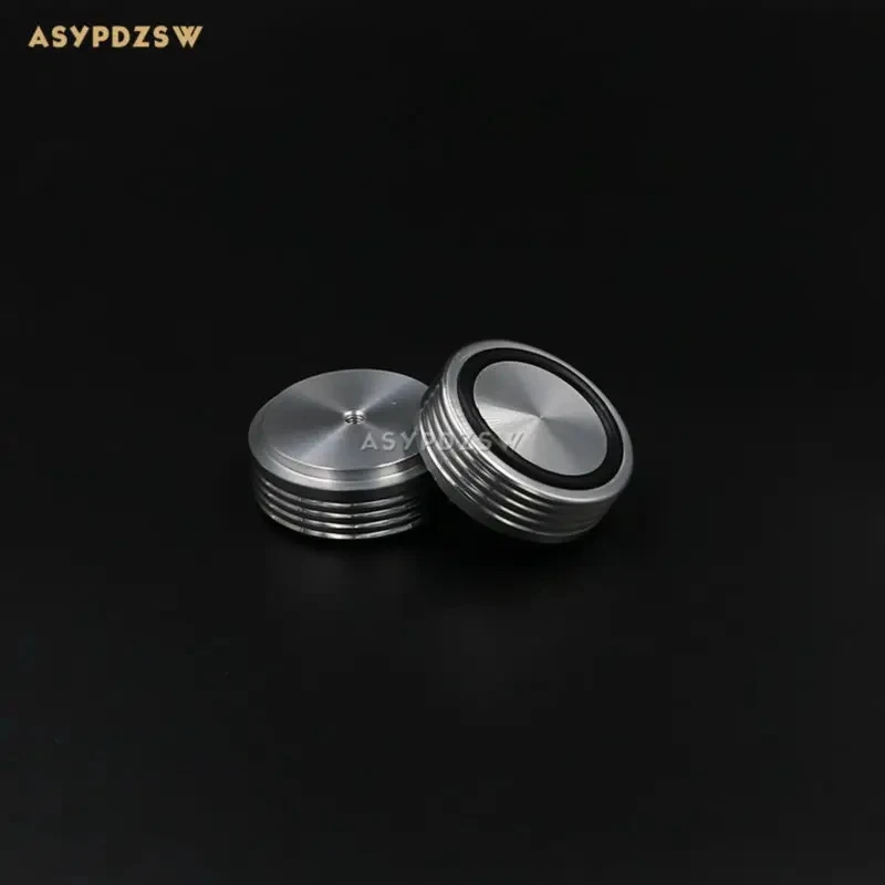 4 PCS Corrugated shape silver Aluminum 44*17mm preamp foot Power amplifier feet