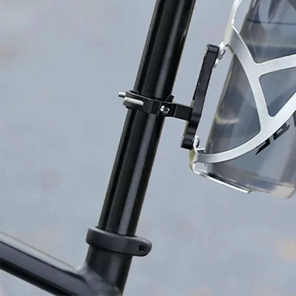 

Bike Water Bottle Cage Adapter Aluminum Adjustable Mount For Seatpost Handlebar Road Cup Holder Bracket Saddle Clamp