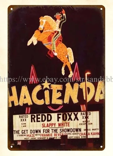 Hacienda Las Vegas Redd Foxx - Placa metálica decorativa para pared