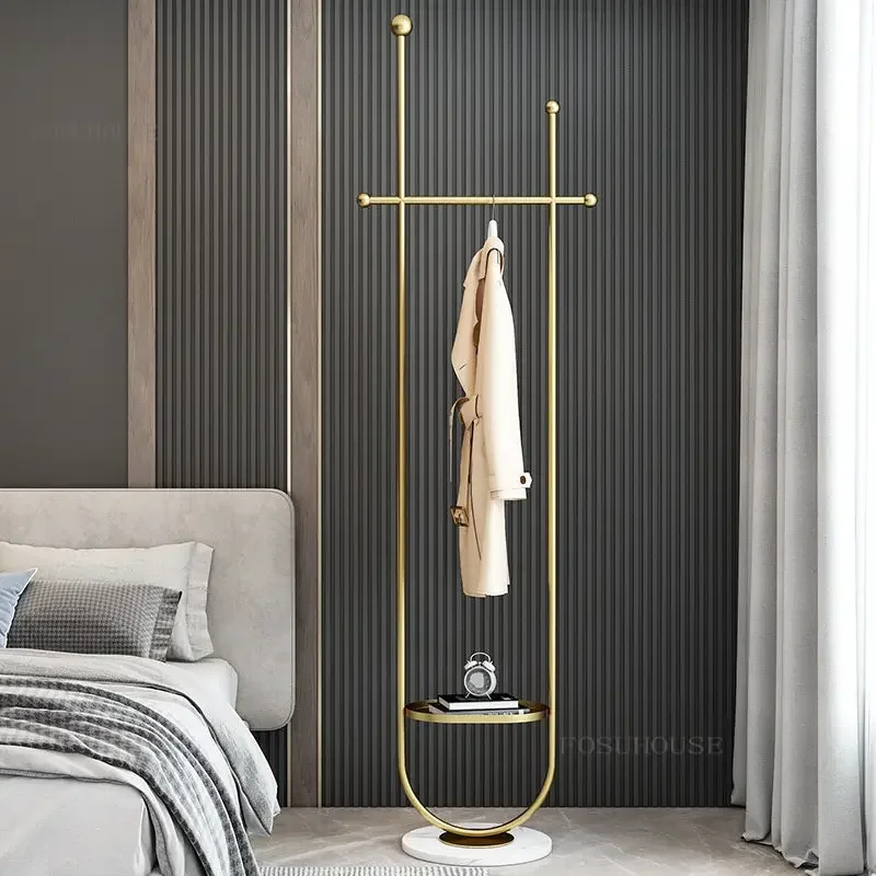 Luxury Marble Floor Coat Racks  Bedroom Modern Minimalist Metal Hanger Nordic Clothes Hanger Living Room Clothing Rack