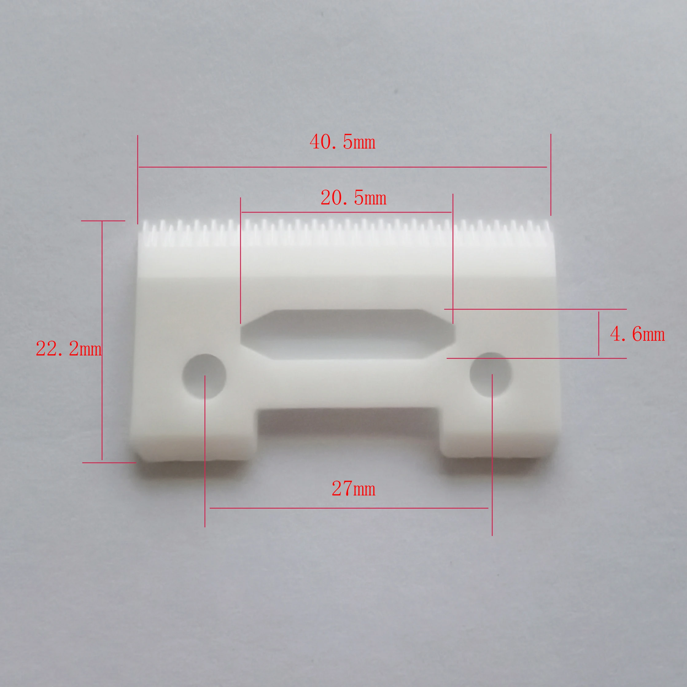 Lâmina de cerâmica sem fio sensível ao toque, lâmina mágica substituível com 2 buracos para corte de cesta wahl com caixa de plástico