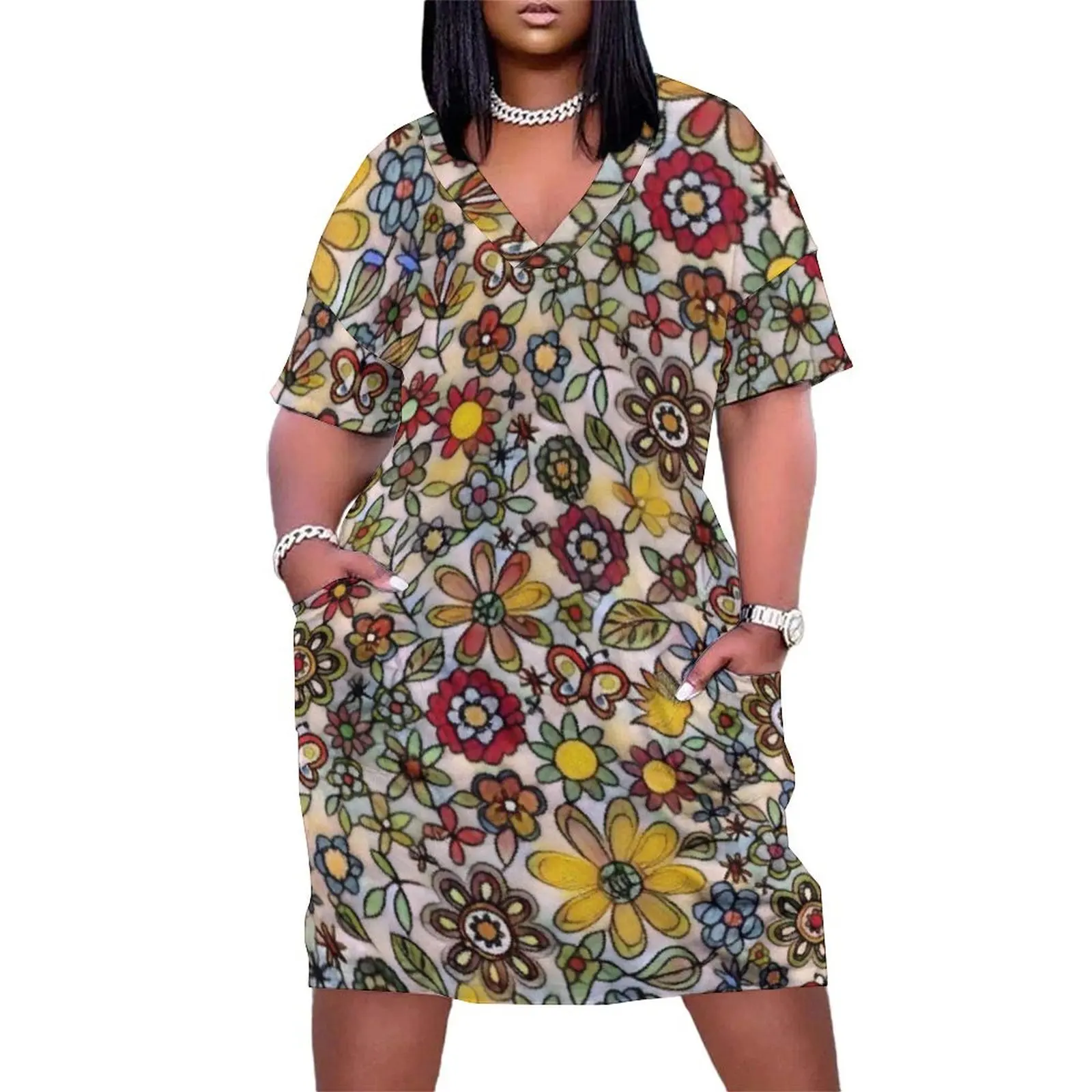 

Flutterbies Loose Pocket Dress long dress women summer women's fashion dresses