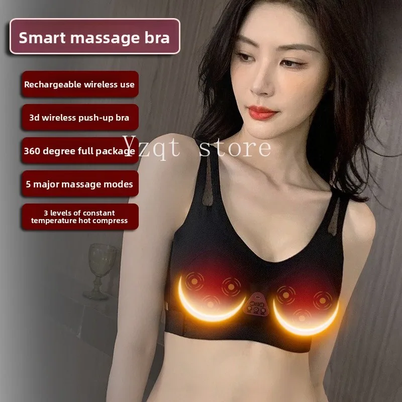 Cross-border wholesale electric smart chest massager women's gathering underwear breast massage instrument massager