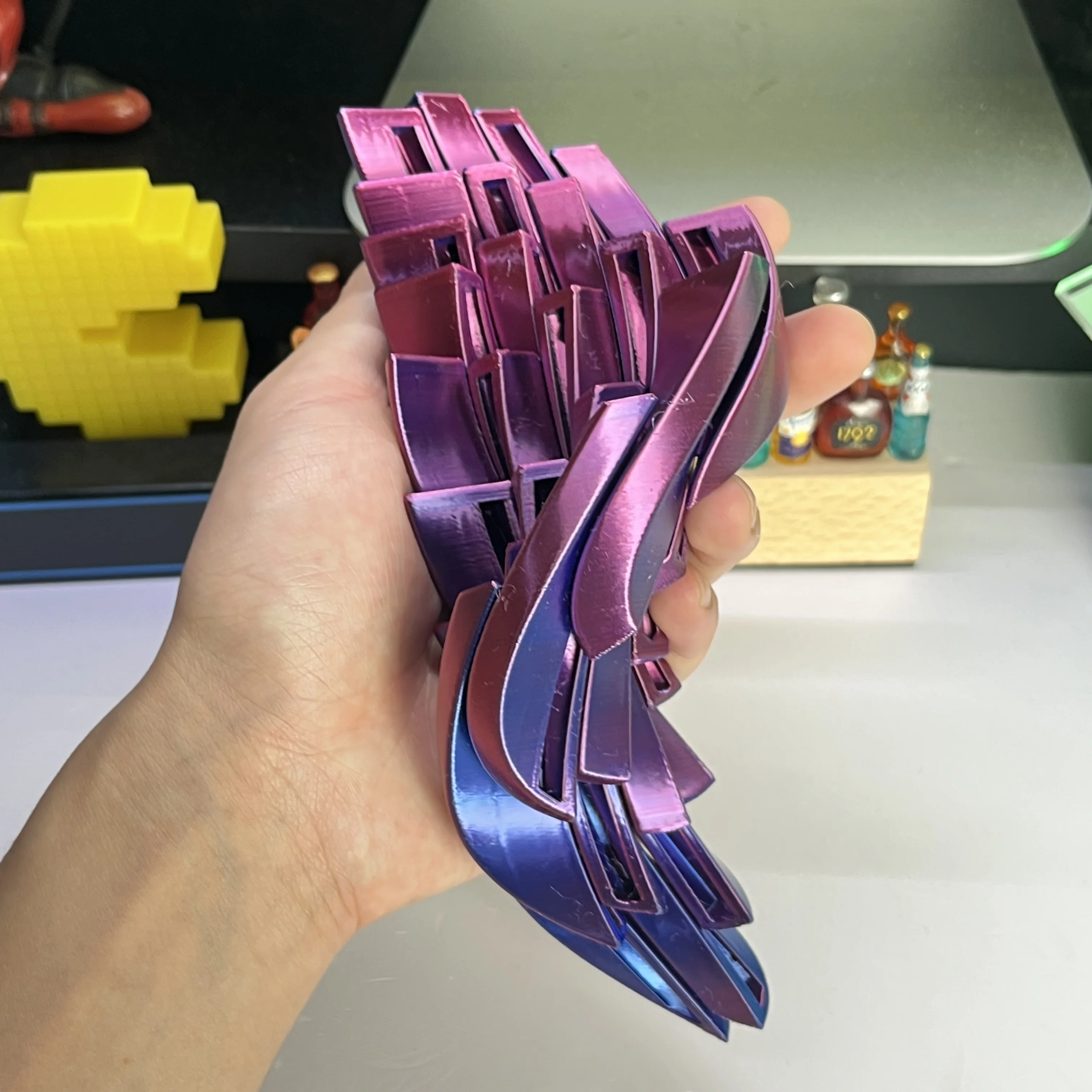 3D Printed Slime Fluid Hemisphere Fidget Toy, Stress Relief Desk Toy