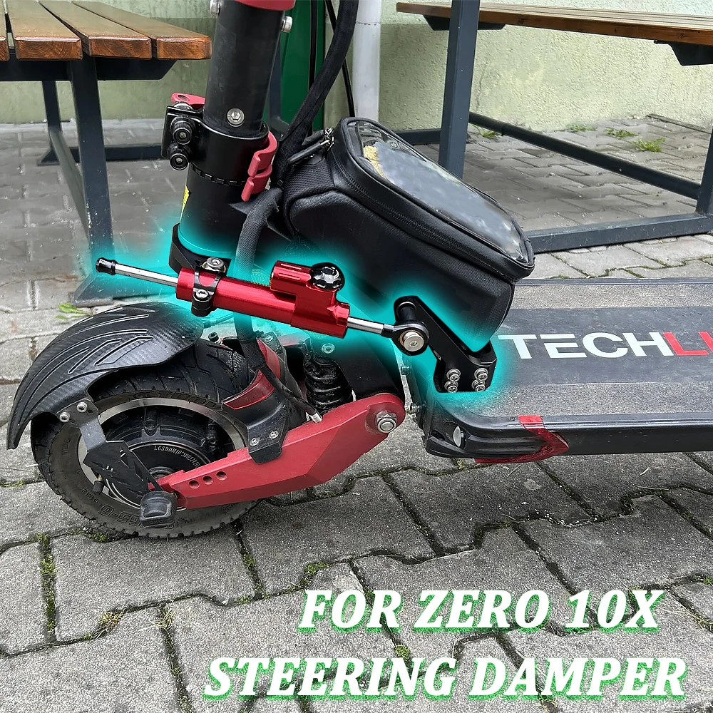 Steering Stabilizer Damper Bracket Mounting Kit Skateboard Parts For Zero 10X Electric Scooter Accessories