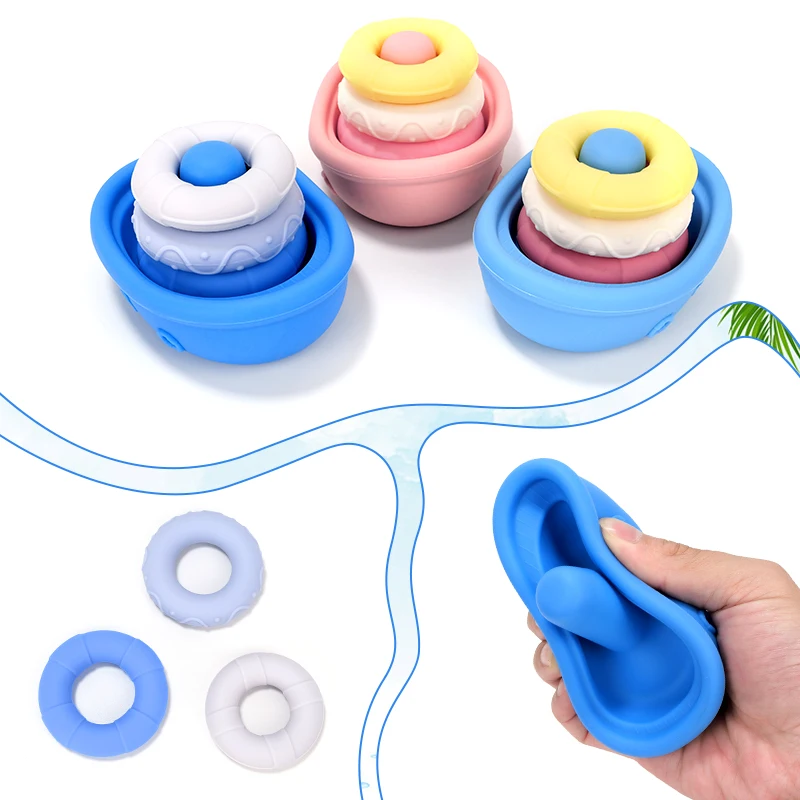 TYRY.HU 1PC Cute Boat Bath Toy - Suitable for Water Games , Ideal Shower&Swimming Pool Game Partner, Gift for Summer Holiday