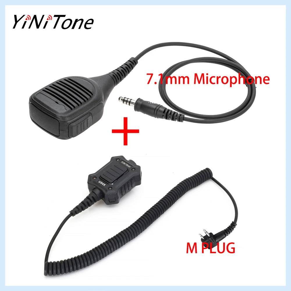 

Walkie Talkie Speaker Mic with U94X PTT for Motorola GP88, GP350, Feidaxin FD-160A - Easy Installation, Loud Sound
