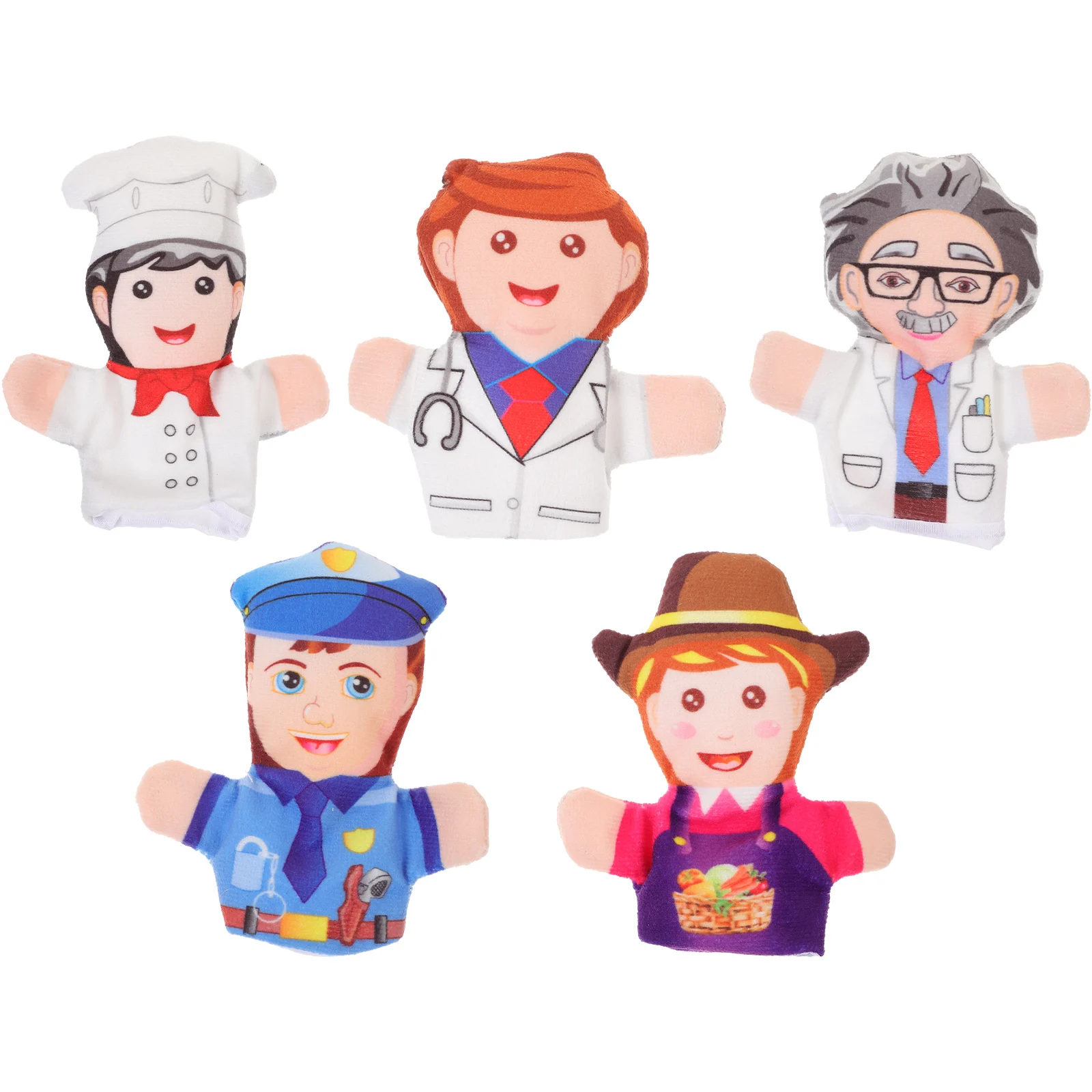 5 pçs criativo ocasional fantoches de dedo conjunto de fantoches de mão para crianças contar histórias jogar desenvolvimento cognitivo interativo