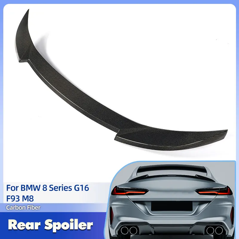 

Car Rear Trunk Spoiler Wing Full Carbon Fiber for BMW 8 Series G16 F93 M8 Gran Coupe 2019-2024 Racing Rear Spoiler Boot Wing Lip