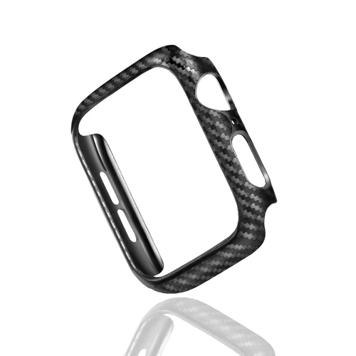 Cover For Apple watch case 44mm 40mm 45mm 41mm 42mm 38mm Carbon fiber Bumper Protector iWatch series 9 7 3 4 6 SE 8 Accessories