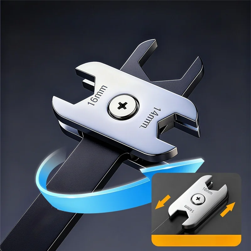 ประแจปากตายปรับได้แบบรวม BAAG-Manual เครื่องมือซ่อมรถยนต์แบบพกพา หลายขนาด หมุนได้ 360 องศา