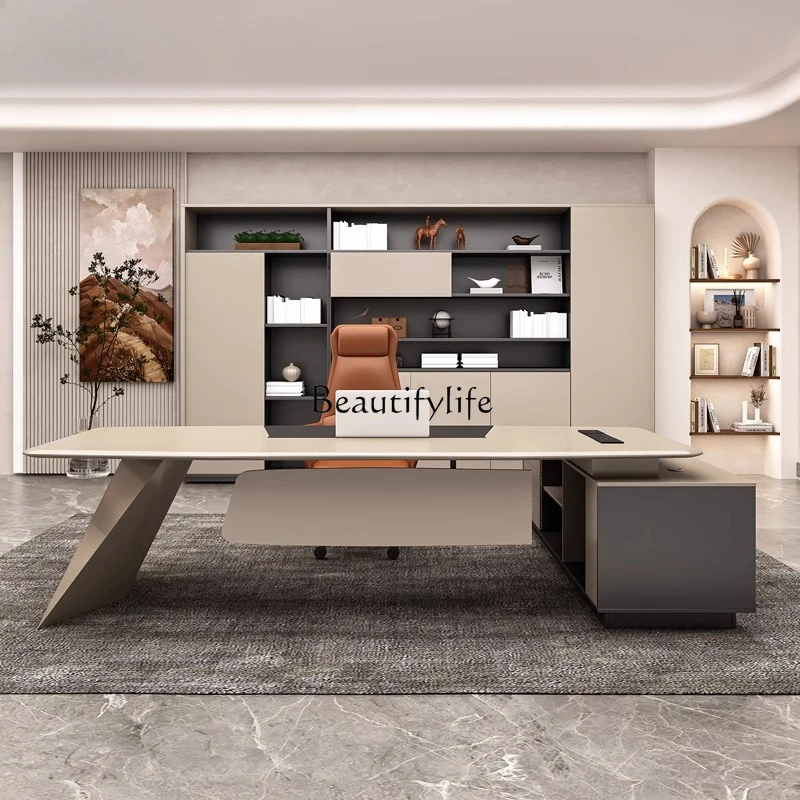 

Piano paint desk designer creative high-end president boss table fashion desk