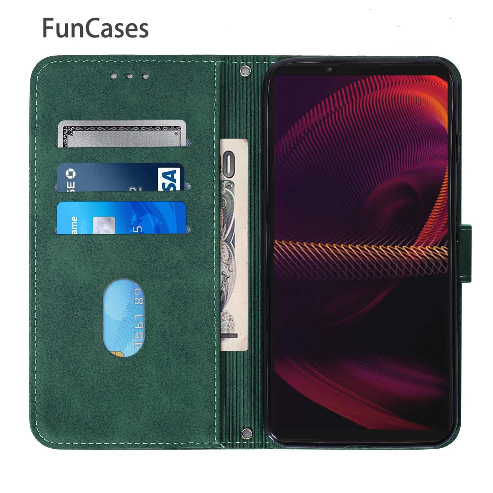 3D Linie Buch Telefon Abdeckung Für fall Sony Xperia 1 iii Quicksand Shell Brieftasche Fällen Flip sFor Sony funda 5 iii L4 10 Estojo xpreia