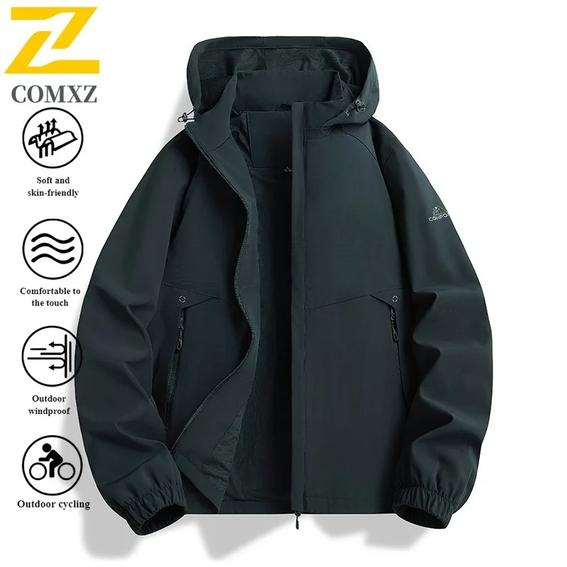 

EiAO Jacket Spring Couple's Windproof Waterproof Lightweight Outdoor Coat for Hiking Camping Fishing Business Casual Wear 2025