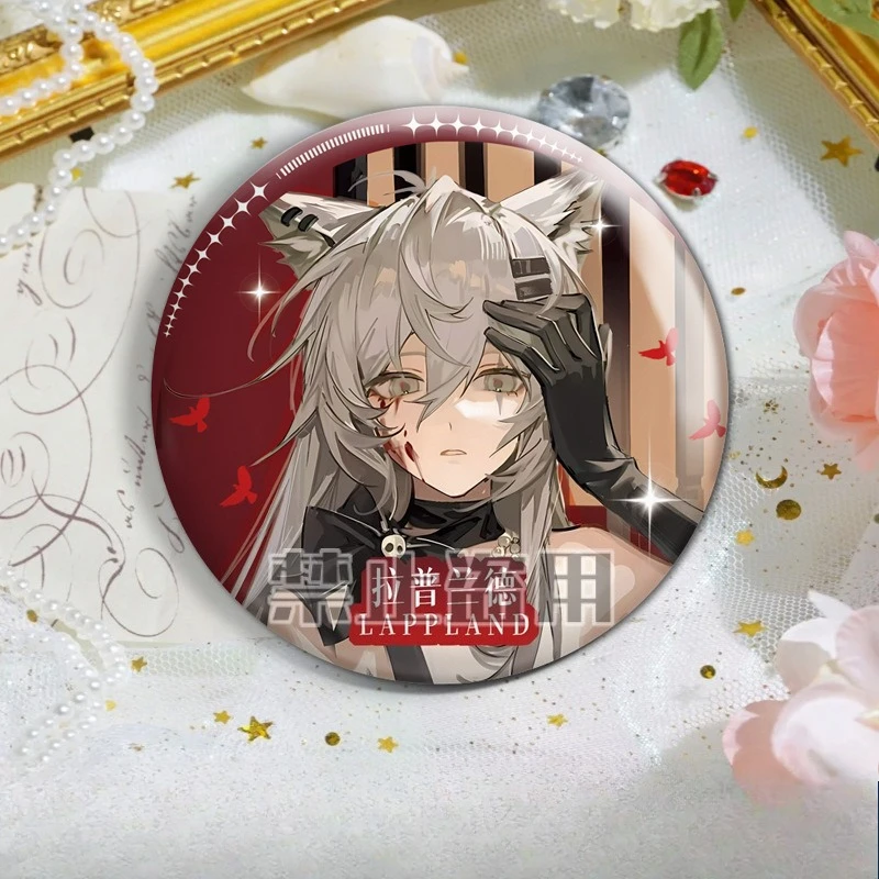 Game Arknights Anime Brooch Skadi Surtr Texas Lappland Cosplay Badge Prop Jewelry Accessory Decorative Pin for Backpack Clothes