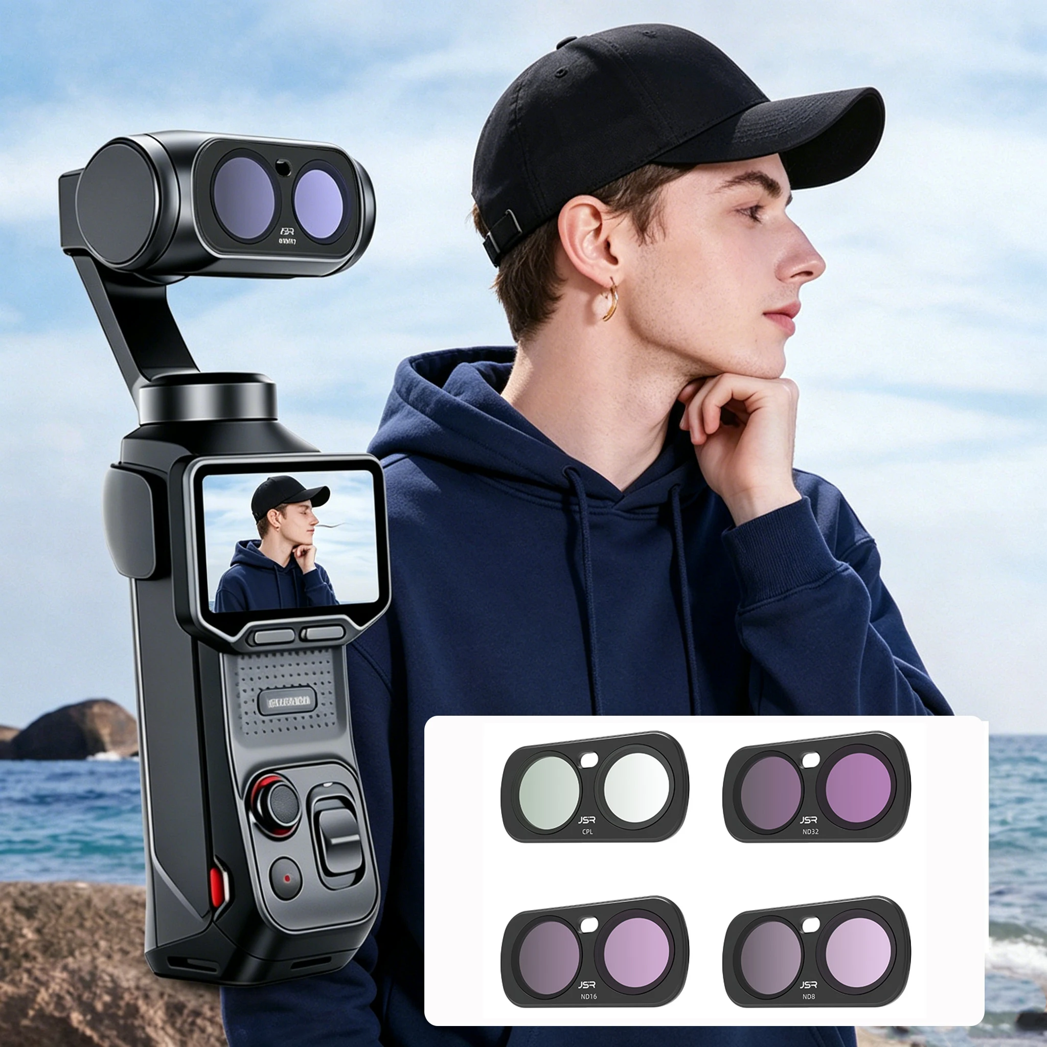 For Insta360 Luna Ultra Filter Kit UV PL ND4/ND8/ND16/32 Neutral Density Magnetic Lens Set Night/Star Protector Accessories Kit