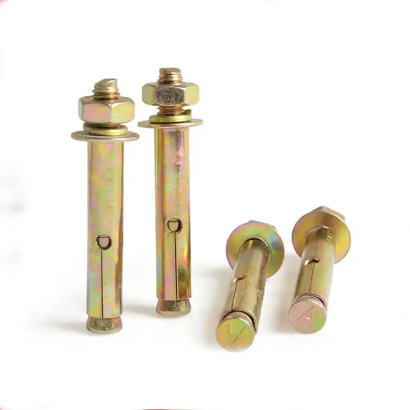 

20pcs Heavy Duty Expansion Bolt Anchor Plasterboard Yellow Zinc Plated Fix Bolts M6 Sleeve Wall Anchor for Concrete
