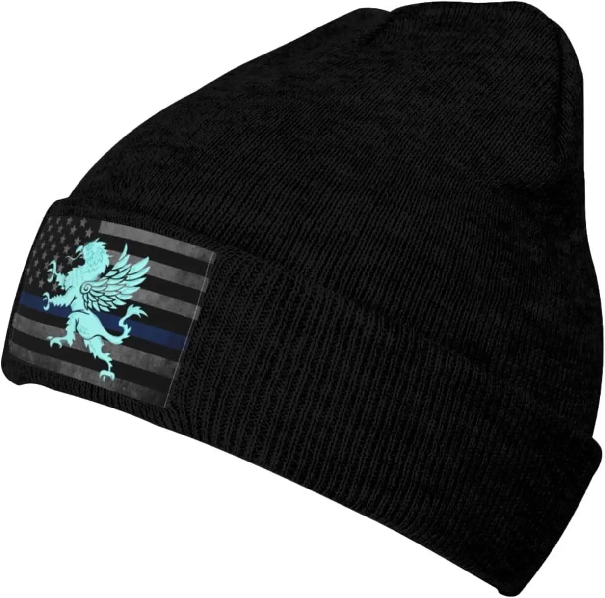 Griffin Coat of Arms Adults Knit Beanie Winter Hat Men Women Skull Cap Outdoor Warm Caps Black