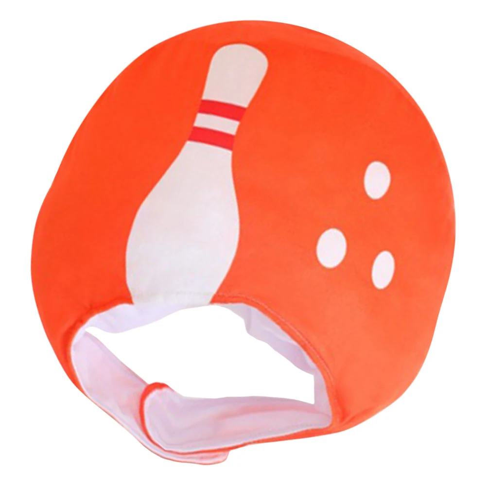 

Bowling Ball Headgear Novelty Hat Carnival Costume Hat Funny Photo Prop Lightweight Party Accessories Brown