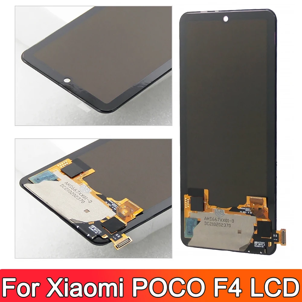 6.67\'\'For Xiaomi Poco F4 LCD 2021211RG 22021211RI Display Touch Screen Digitizer Assembly For PocoF4 5G LCD