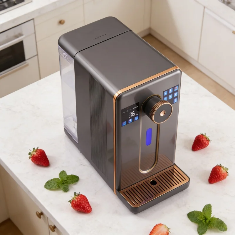 Desktop Hot And Cold Water RO Hydrogen Purifier Dispenser With Large Capacity For Office And Home Drinking Applications