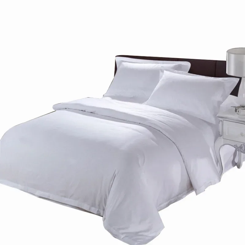 

Hotel 4-piece set, residential dormitory, all cotton satin bedding, hotel bedding, bed sheets, duvet covers, hotel linen