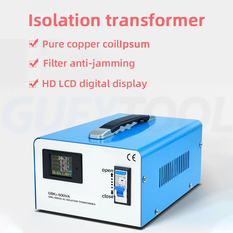 2000VA Isolation Transformer Low Noise Medical Instrument Laboratory Single-Phase AC Ring Isolation Transformer Power Repair