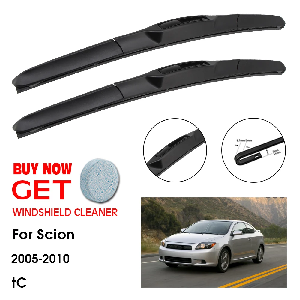 

Car Wiper Blade For Scion tC 26"+16" 2005-2010 Front Window Washer Windscreen Windshield Wipers Blades Accessories