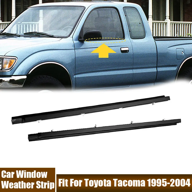 

2Pcs/Set Car Window Glass Waterproof Sealing Strips Automotive Accessories Fit For Toyota Tacoma 1995 1996 1997 1998 1999-2004