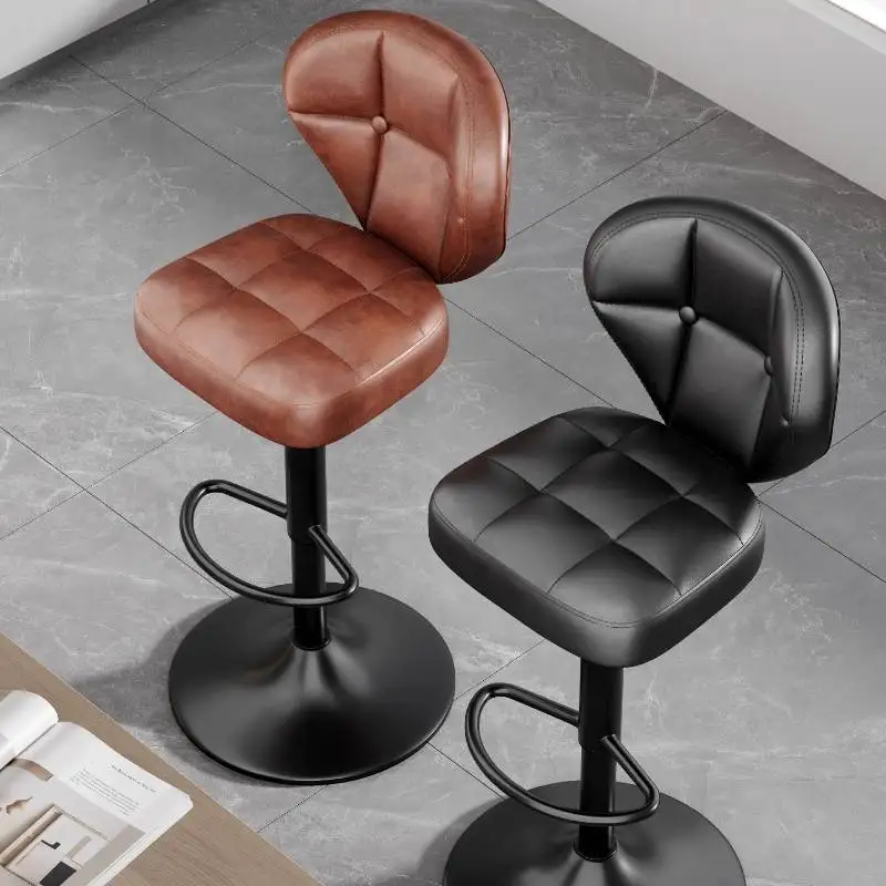 

Spring Decorative Bar Chair Luxury Comfortable Office Swivel Bar Chair High Ergonomic Adjustable Tabouret De Club Furniture