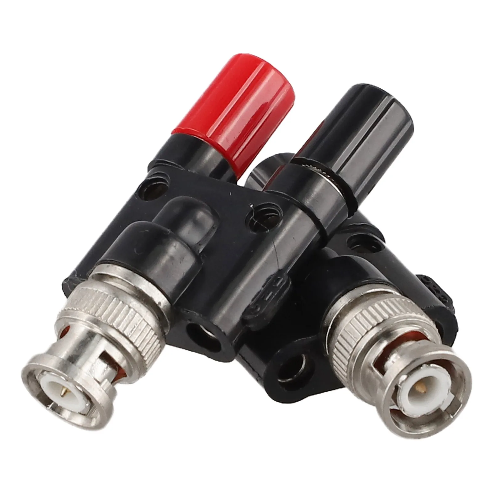Audio Connections 4mm BNC Male Adapter Male To Female Connector Antenna Splitter 4mm Diameter ABS Plastic Shell