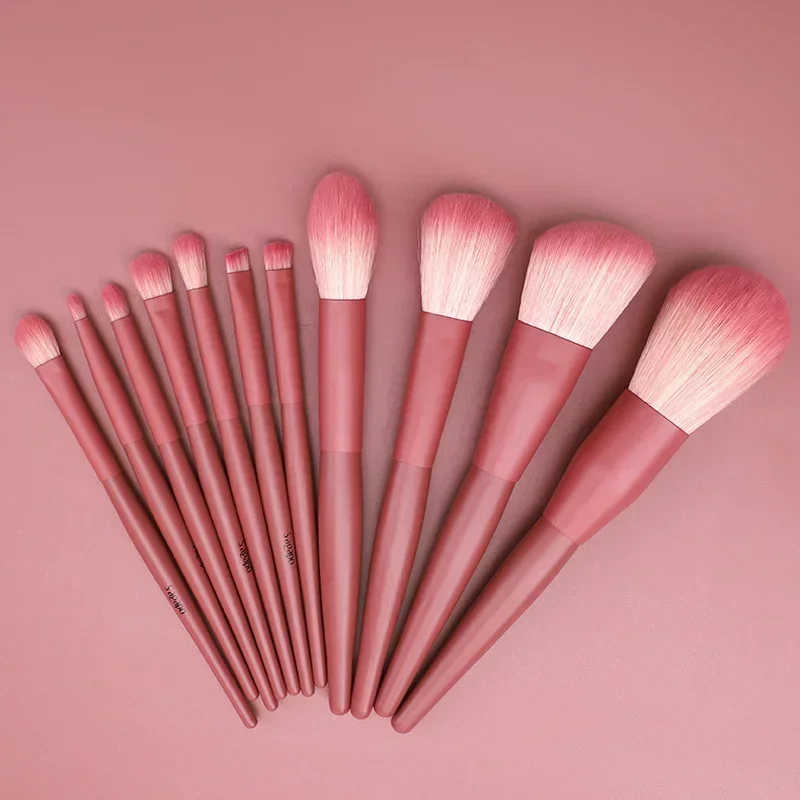 Makeup Brushes Set Soft Natural Hair Powder Foundation Eyeshadow Eyebrow Blush Blending Concealer Cosmetic Tools