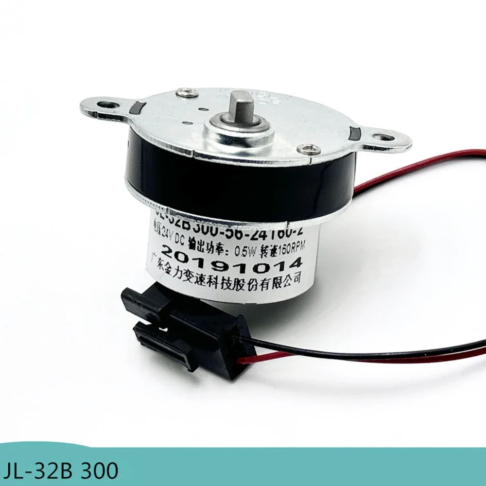 300 DC Flat Shaft Gear Motor 12V 24V 160RPM 32MM All Metal Gear Forward Reverse Low-speed High Torque Stage Reduction Motor