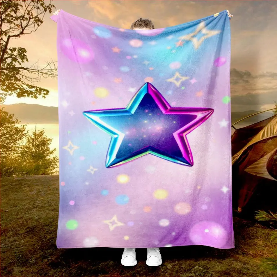 

Celestial Night Sky Blanket Reversible Flannel Throw for Stargazers AllSeason Comfort Cosmic Dreams Gift