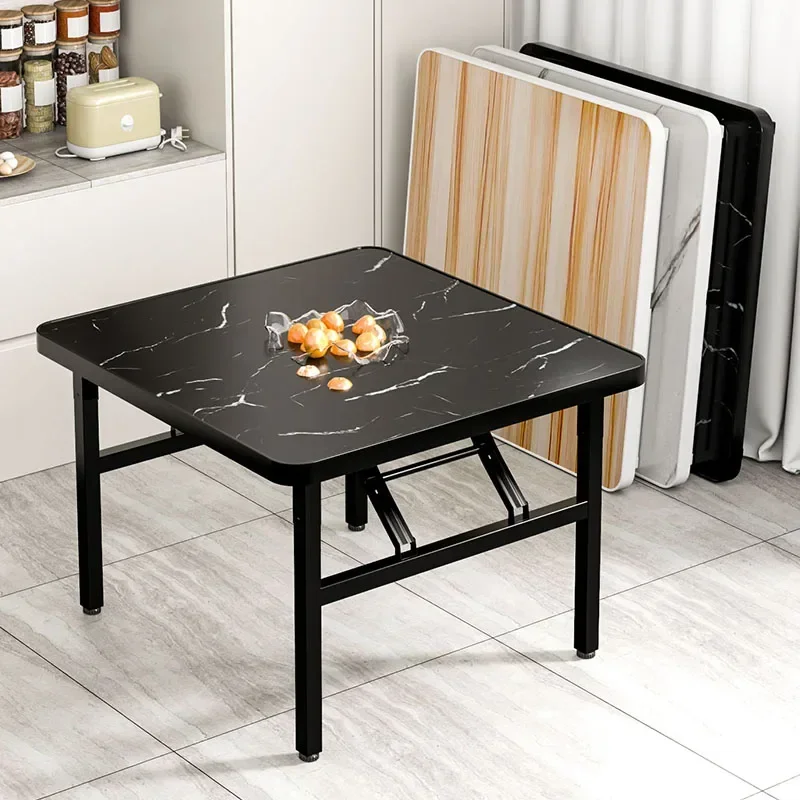 Compact Stackable Dining Table Low Profile Portable Square Table for Dorm Room Kitchen Furniture Small Size