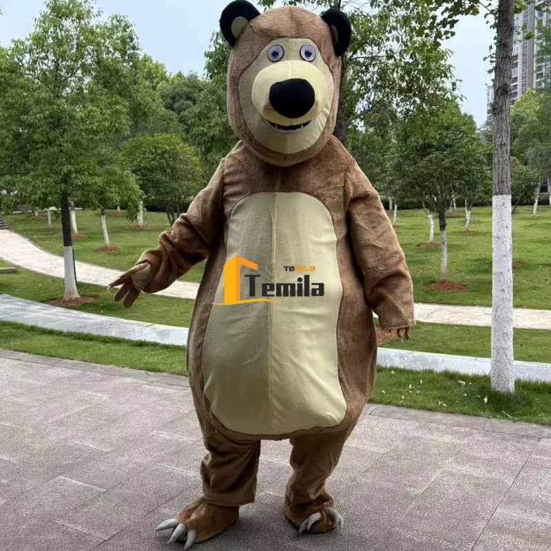 

Cosplay Costumes Bear Mascot Costume Ursa Grizzly Costume Advertising Ceremony Party Costume Animal Carnival Perform Props