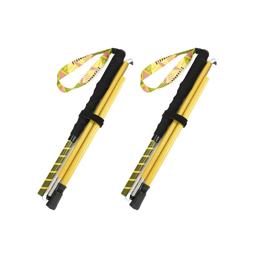 

Походная палка 7075, сверхлегкая складная походная палка из алюминиевого сплава, противоскользящая прогулочная и экономичная удочка для походов на открытом воздухе