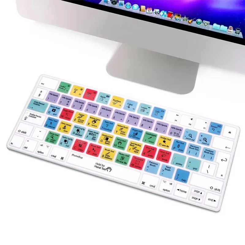

Keyboard Skin for Magic Keyboard (MLA22LL/A MLA22B/A) Shortcut Hot keys Protective Cover European/ISO Keyboard Layout