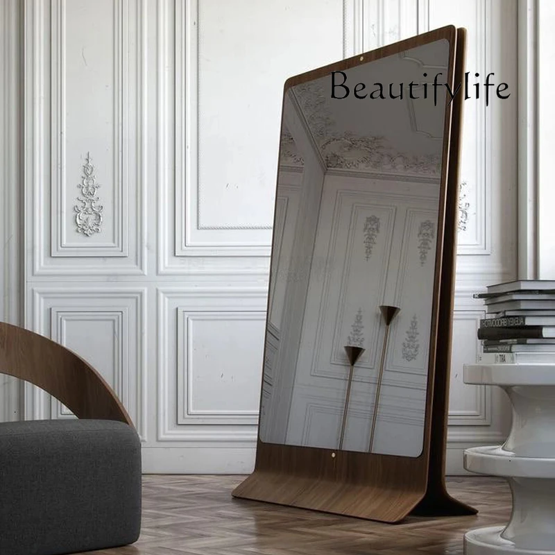 Light luxury decorative painting mirror hidden full-length mirror full body high-end cloakroom fitting floor