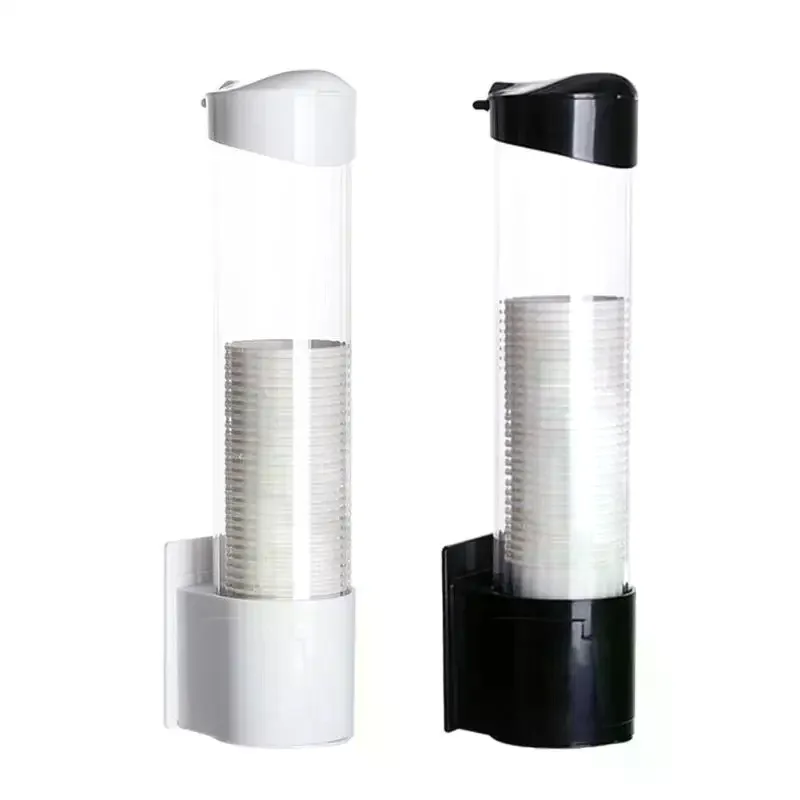 Holder Self-Adhesive Water Dispenser Plastic Cup Holder: Dust-proof Paper Cups Rack