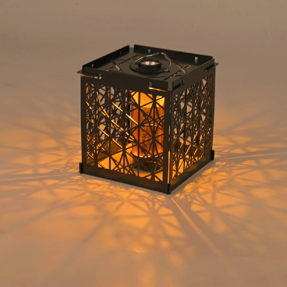 GZ Hollow Lampshade Outdoor Cast Iron Portable Detachable for Camping Lantern Lamp Protection Cover Atmosphere Lighting