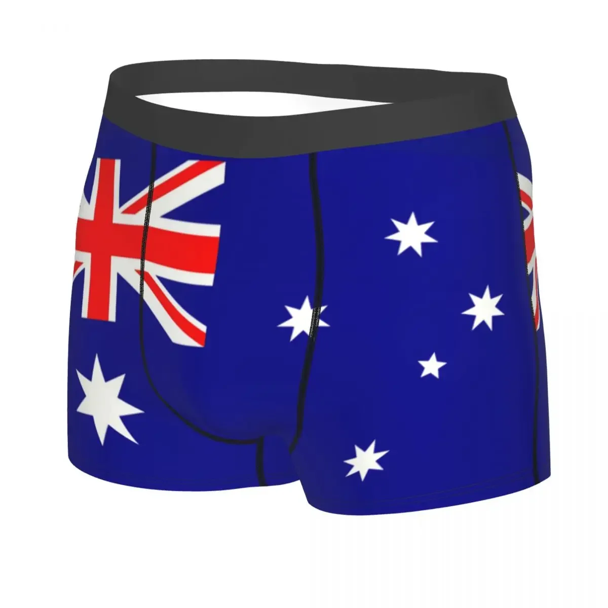 Sexy Australia Flag Boxers Shorts Underpants Men's Stretch Australian Pride Briefs Underwear