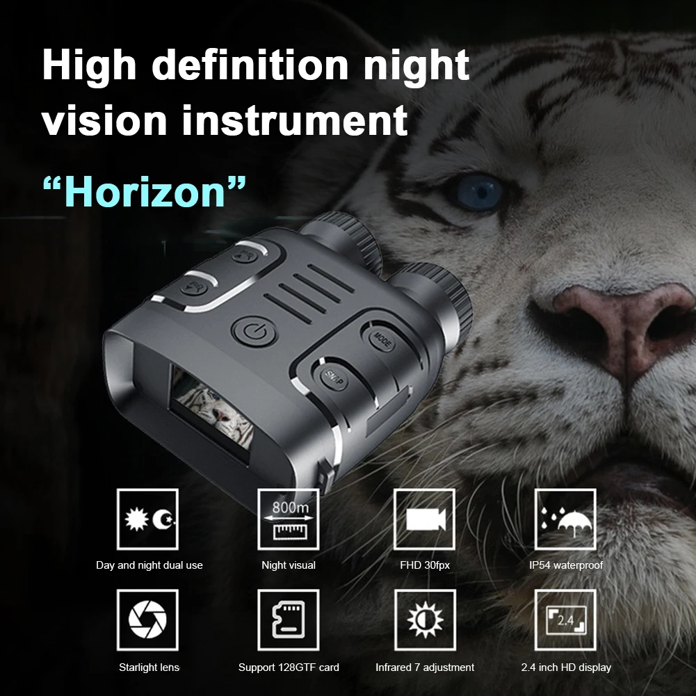 Night Vision Day Binoculars Viewing 984ft/300M 1080P Night Vision Goggles IP54 Water-proof Infrared Binoculars For 100% Darkness