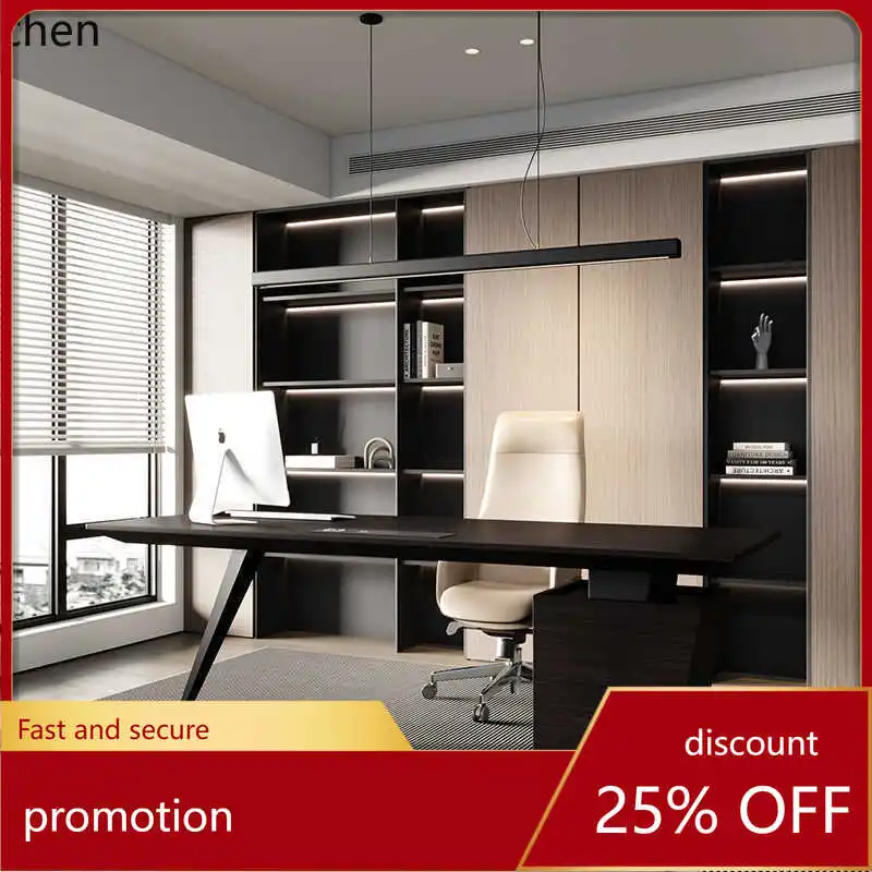 ZML minimalist desk study living room writing desk household solid wood computer  high-end desk