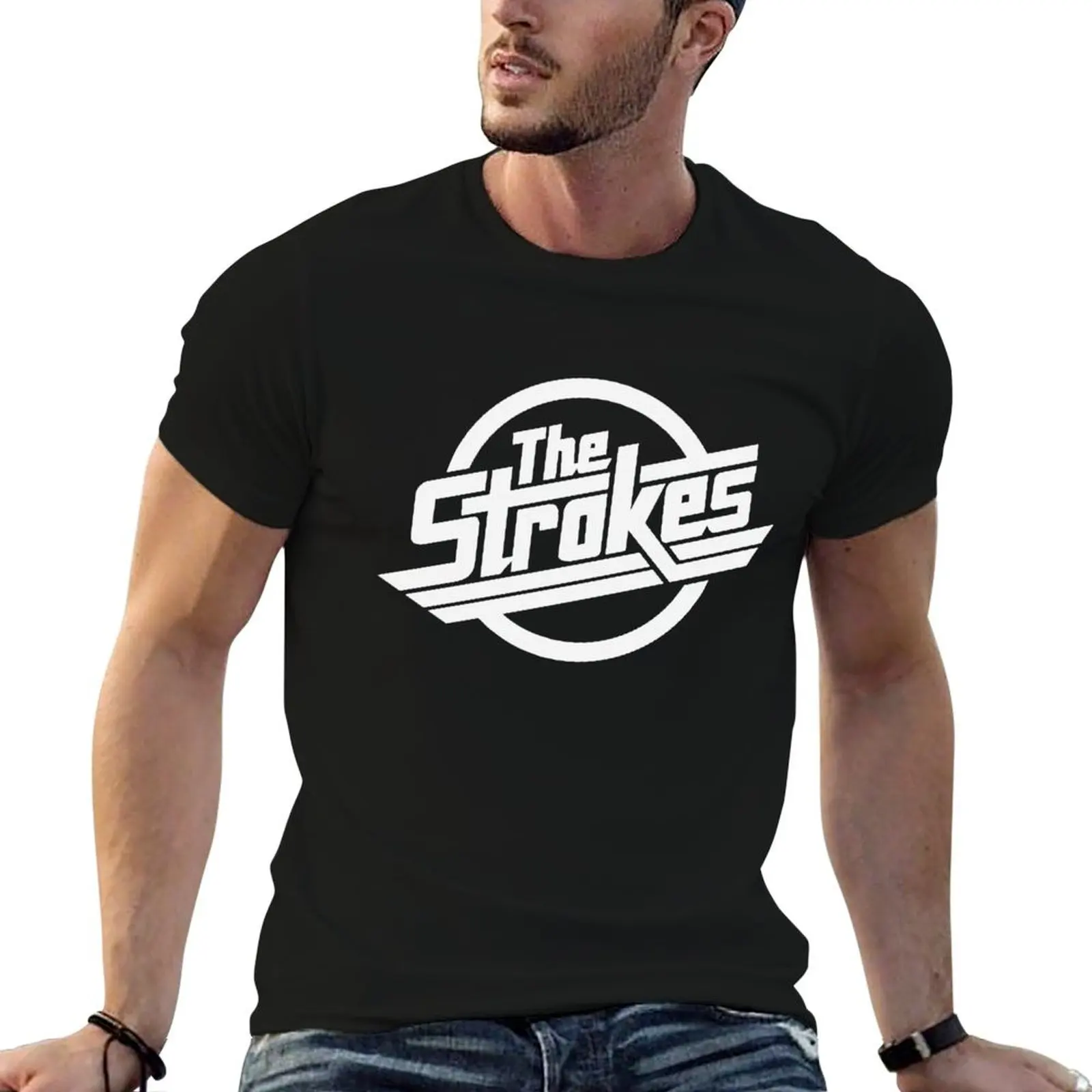 

t man The graphic The Logo Merch humor shirts dark shirt funny T-Shirt Strokes Strokes t