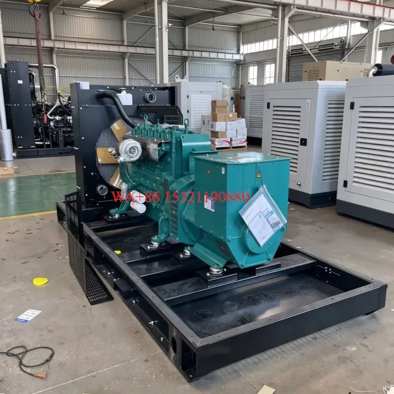 WMWMNU for WP10D320E200 300KW 375KVA Diesel Generator Open Type Portable Power Plant with Digital Control Panel Low Noise for