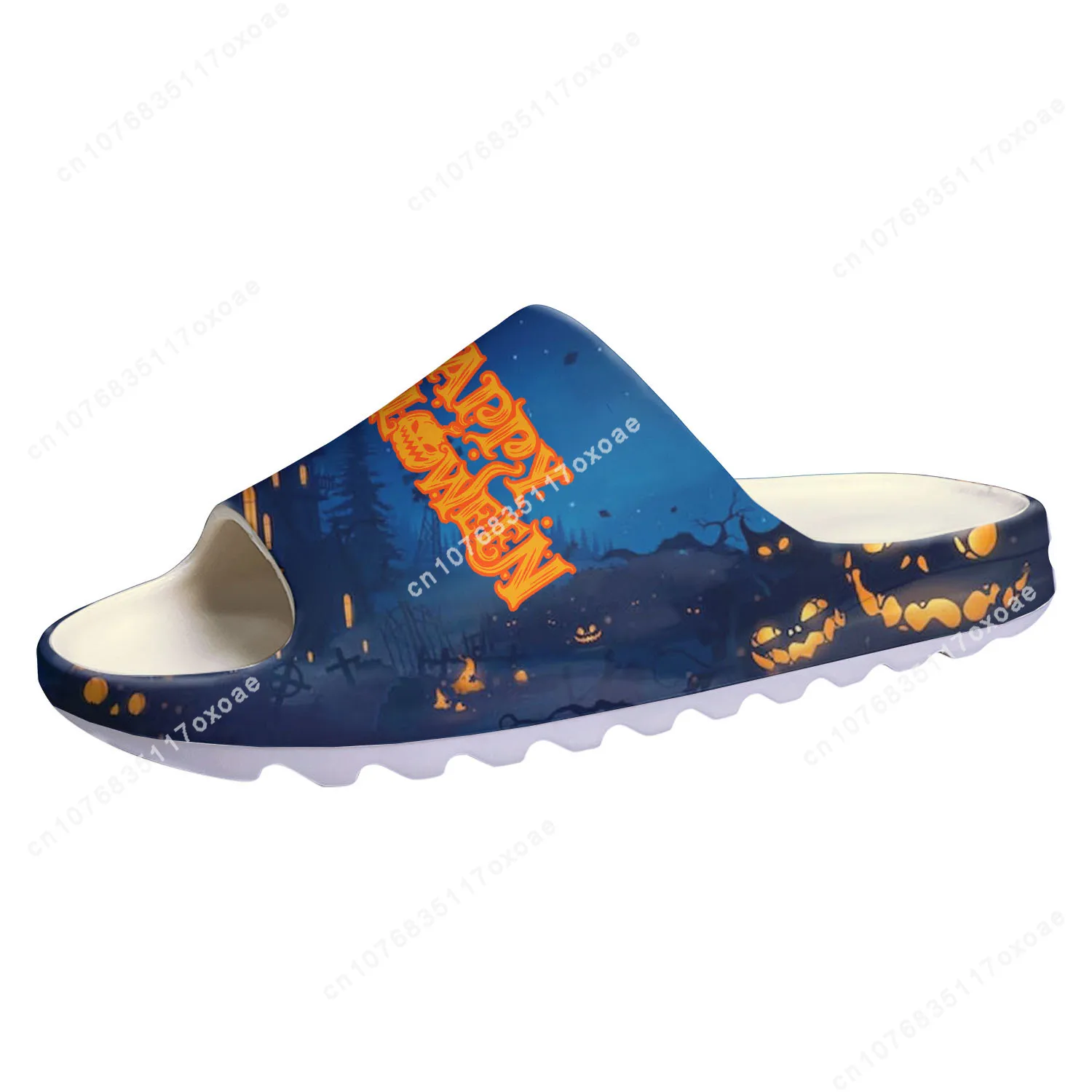 Halloween Gift Soft Sole Sllipers Home Clogs Spooky Lantern Pumpkin Step On Water Shoes Mens Womens Teenager Customized Sandals