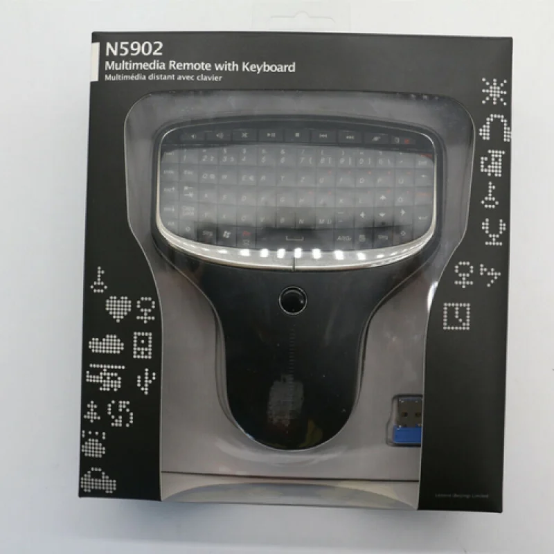 

for Lenovo N5902 Multimedia Remote Keyboard Mouse For PC TV Laptop（German keyboard）