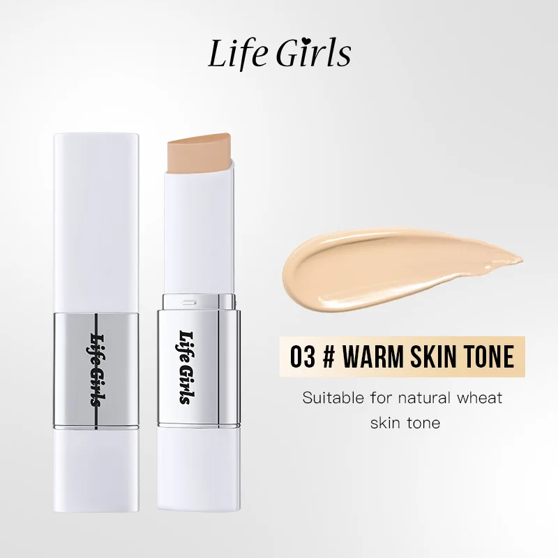 Lazy Foundation Stick, feuchtigkeitsspendender und natürlicher Concealer, matte Make-up-Basis, schützt Make-up und Schweiß.
