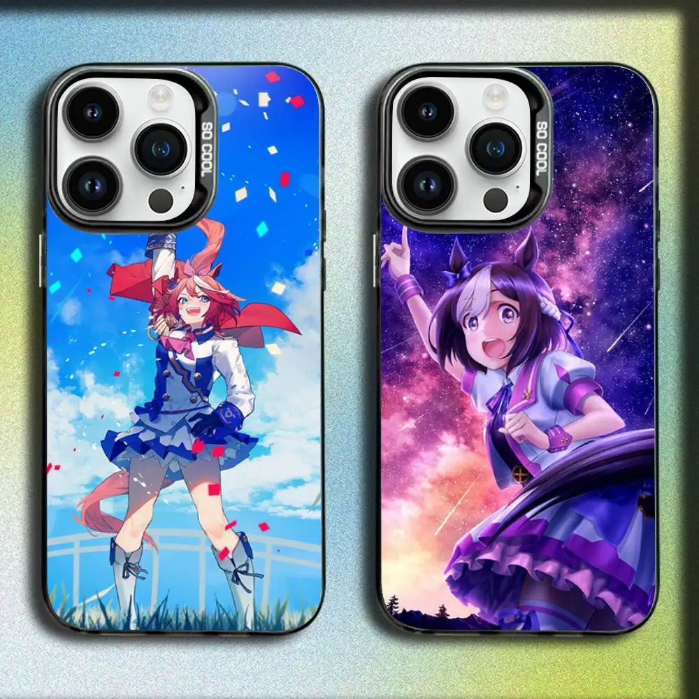 

P-Pretty Derby U-Uma Musume Phone Case For iPhone 17,16,15,14,13,12,11,Pro,Max,Plus,E,SE4,Air,Mini Black IMD Box